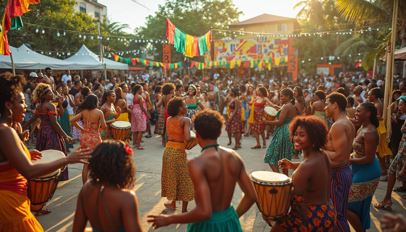 découvrez le festival de gwoka 2025, un événement unique où la guadeloupe et le ghana s'unissent pour célébrer leurs richesses musicales. rejoignez-nous pour une immersion dans des rythmes envoûtants, des cultures vibrantes et des performances inoubliables.