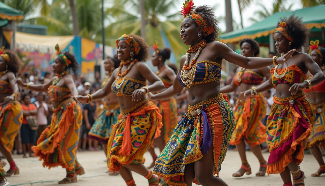 découvrez le festival de gwoka 2025, un événement unique qui célèbre l'union musicale entre la guadeloupe et le ghana. rejoignez-nous pour vivre des performances vibrantes, des ateliers enrichissants et des rencontres culturelles inoubliables, le tout au cœur des rythmes envoûtants du gwoka.